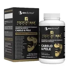 FISIOFORT HAIR PREMIUM CABELO E PELE 60 Cápsulas Biocêutica