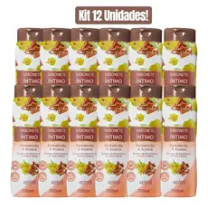 KIT 12 UNIDADES SABONETE FEMININO BARBATIMÃO & AROEIRA 200mL APINIL