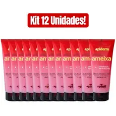KIT 12 UNIDADES LOÇÃO HIDRATANTE REVITALIZANTE CORPORAL APIDERM AMEIXA 190g APINIL
