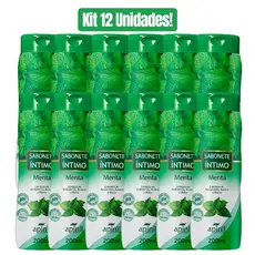 KIT 12 UNIDADES SABONETE ÍNTIMO FEMININO MENTA 200mL APINIL