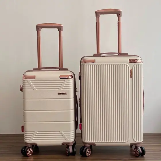 Kit Conjunto 2 peças Mala de Bordo/Viagem,Cadeado,Rodina Removível 360Grau,