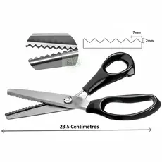 TESOURA DE PICOTAR PROFISSIONAL PARA ARTESANATO, ARTES, ESCOLAR, PROFISSIONAL DIY