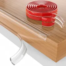 Protetor de borda de quina de canto de mesa moveis de silicone fita transparente com 1, 2 ou 3 metros auto colante