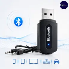 Adaptador Receptor Bluetooth Usb Música P2 Chamada Som Do Carro