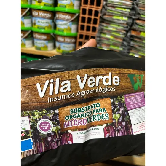Substrato Orgânico para Micro Verdes 1,5 kg