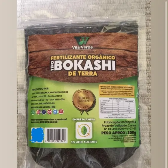 Bokashi Fertilizante Orgânico – Nutrição Completa e Explosão de Vida para Suas Plantas! (300g)