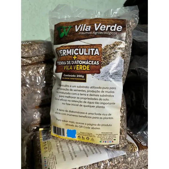 Vermiculita + Terra de Diatomáceas Vila Verde 200g