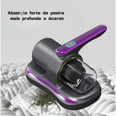 Aspirador de Pó Portátil Sem Fio Escova Removedor de Ácaro Recarregável USB
