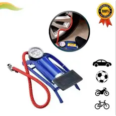 Bomba De Ar Com Pedal Tanque Alta Pressão Para Encher Pneus Bike Carro Bicicleta Bola Colchão