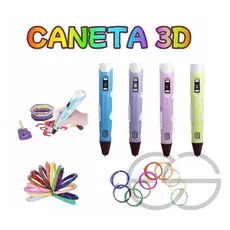 Caneta 3D Impressora Infantil Pintura Desenho 3D DIY Refil Filamento Plástico Seguro Para Crianças ES