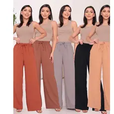 Calça Feminina Panalona Tecido Duna – Cintura Alta, com Bolsos | Elegante, Não Amassa