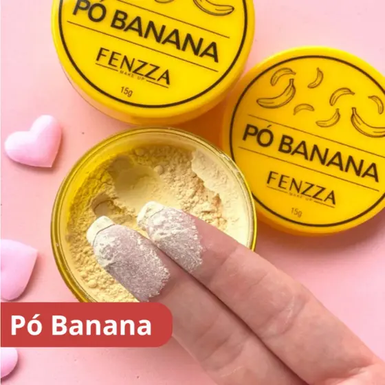 Pó de Banana Translúcido – Controle de Oleosidade e Fixação da Maquiagem ( marca Fenzza) ENVIO JÁ!!!