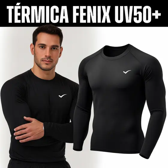 Blusa Termica Masculina Proteção UV Fator 50+ Fenix
