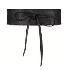 Cinto faixa de cintura largo de feminino em sintético , com laço de corset ajustável