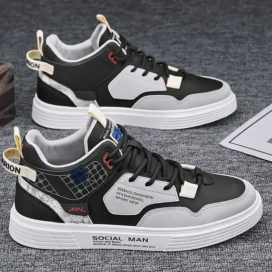 Esportes estudante placa primavera alta Casual primavera na moda 2026 sapatos combinando pequenos sapatos masculinos bra