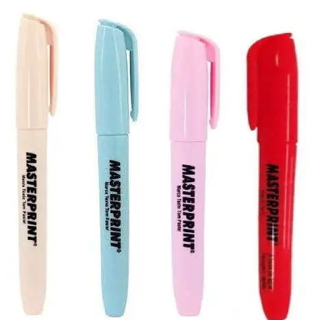 Marca Texto  Pastel Masterprint - 4 Caneta Marca Texto