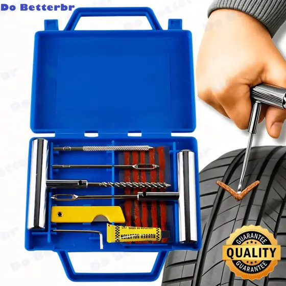 Kit Reparo Com Refil De Metal Linha Profissional Para Boracheiro Refil Modelo Macarrão Reparo Metal+calibrador