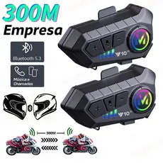 1PC/2PCS Intercomunicador Fone De Capacete Intercomunicador Para Capacete Ipx6 À Prova D'água Para Motocicleta