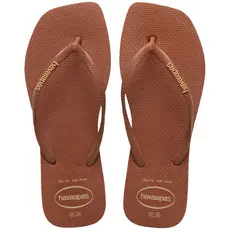 Chinelo Havaianas Slim Square logo Pop Ferrugem Original