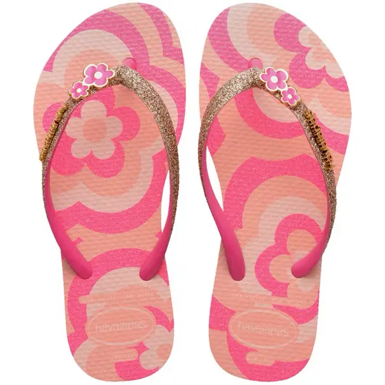 Chinelo Havaianas Infantil Slim Glitter II original