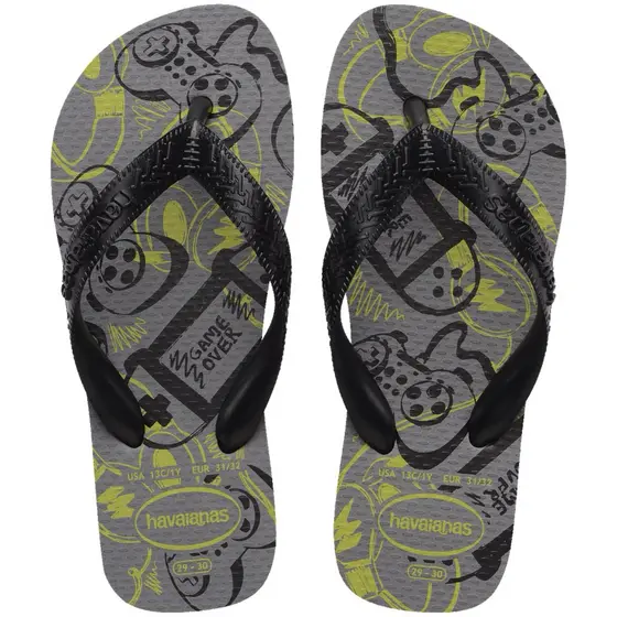 Chinelo Havaianas Infantil Athletic jogos-skate original