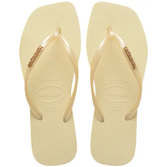 Chinelo Havaianas Slim Square Logo Metálica Original
