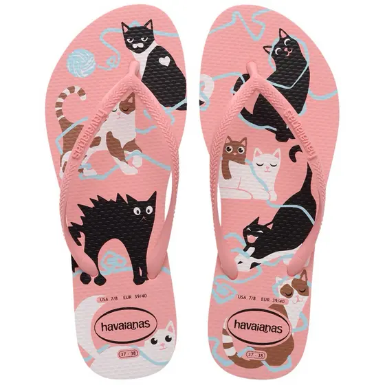 Chinelo Havaianas Slim Pets Cachorrinhos e Gatinhos Original