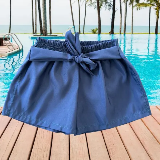 Shorts Bermuda Menina Infantil Microfibra Tactel - Leve - Verão - Dia a dia Piscina Duravel