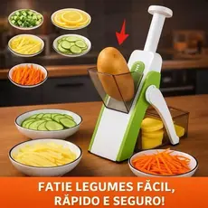 Fatiador Ralador Cortador De Legumes 5 Funções Multifuncional Verduras Frutas batata Chopper