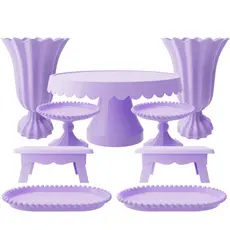 Kit Completo 9 Itens Festas Aniversário Casamento Prático Moderno Elegante Decoração