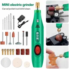Kit Ferramenta Rotativa Multifuncional 18000rpm – Mini Esmerilhadeira, Polimento, Lixar e Cortar