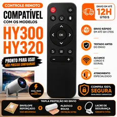 Controle Remoto Para Projetor Modelo HY300 HY320 | 2 AAA Inclusas | Envio em até 12h úteis