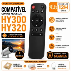 Controle Para Projetor HY300 HY320 Compatível com Mini Projetor Android | Pronto para uso | Envio em até 12h úteis