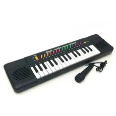 Teclado Piano Musical Infantil com Microfone | Brinquedo Educativo Karaokê para Criança e Bebê