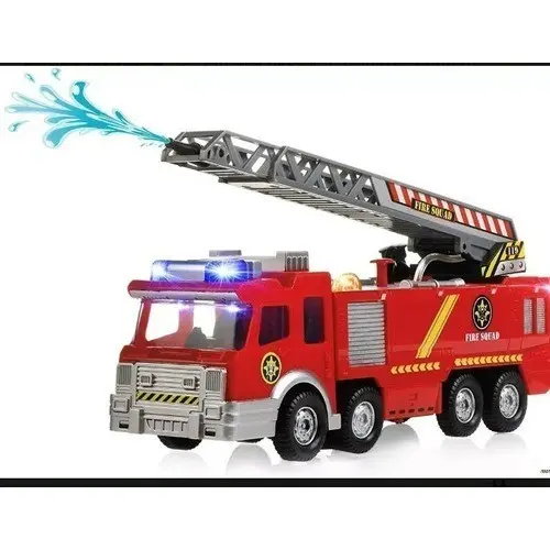 Caminhão de Bombeiro Vermelho Brinquedo Infantil | Solta Água com Som e Luz – Interativo e Educativo