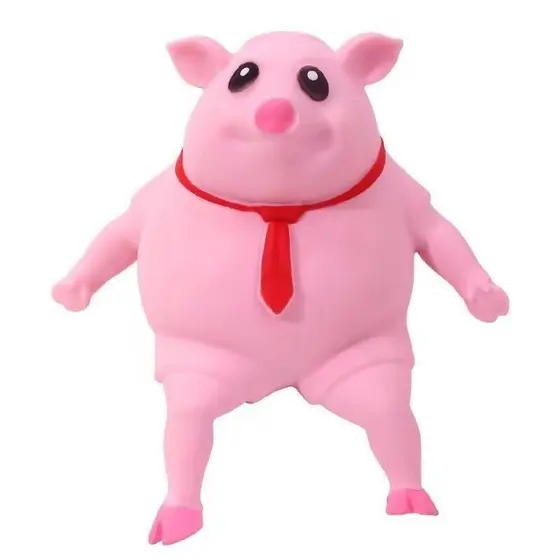Brinquedos de Espremer Porquinho Rosa Anti-Ansiedade para Crianças e Adultos