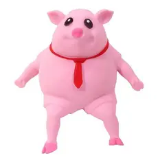 Brinquedos de Espremer Porquinho Rosa Anti-Ansiedade para Crianças e Adultos