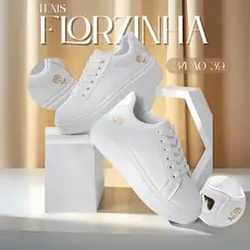 TENIS FEMININO CASUAL FLOR NOVA TENDENCIA MACIO E ESTILOSO