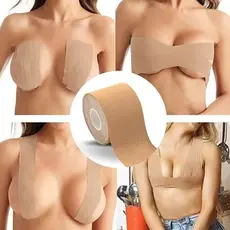 KIT 4 Fita Adesiva para Seios – Boob Tape 5cm x 5m – Levanta e Modela – Invisível