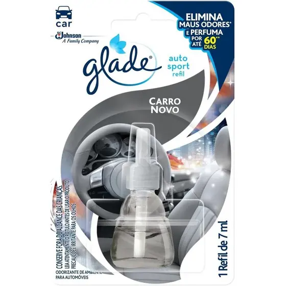 Aromatizador Automotivo Carro Novo Glade 7ml