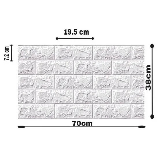 Placas 3D Autocolante Tijolinho Decoração moderna 3D - ENVIO FULL