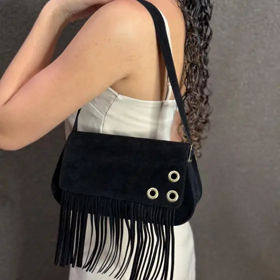 Bolsa Feminina Country De Franja Estilo Boho Lançamento Art Life