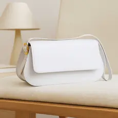 Bolsa Estilo Moda Premium Elegante Baguete Alça Ombro Minimalista Tira Colo  Art Life