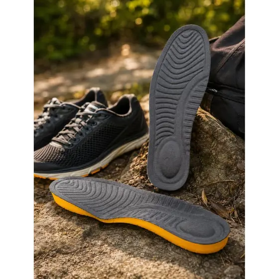 Kit 3 Pares de Palmilha Trekking Ortopédica Anatômica Confortável Esportiva Caminhada Trilha Absorção Impacto
