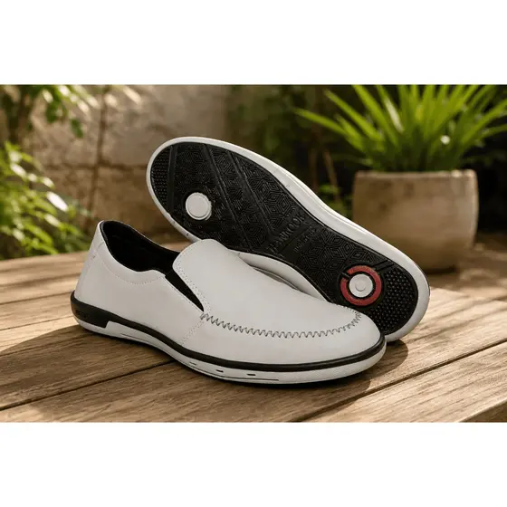 Sapatilha Mocassim Casual Masculina Confortável Leve Macia Calce Fácil Antiderrapante Uso Diário Passeio