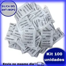 Sache Sílica Gel 1g 100 Unidades ORIGINAL Anti Mofo Umidade Dessecante Anti Embaçante Envio 24 Horas