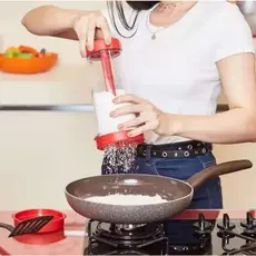 Tapioqueira 2 em 1, Peneira + Armazenador de Tapioca, Praticidade Sem Sujeira na Cozinha -Touro Shop