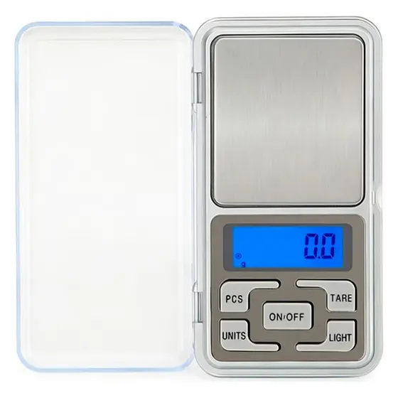 Mini Balança Digital Eletrônica De Precisão De 0.01 A 500g Capacidade máxima 5 g Cor Prateado -Touro