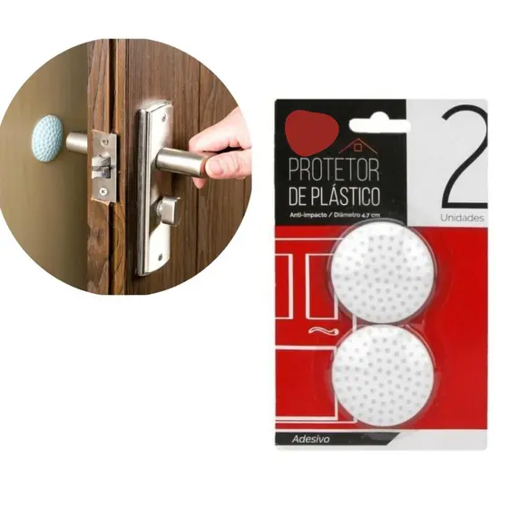 Kit 2 Protetor de Plastico Anti-Impacto Redondo 4,7cm