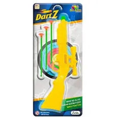 Arminha de Brinquedo DartZ com Dardos Ventosa + Mira Lançador Infantil Seguro